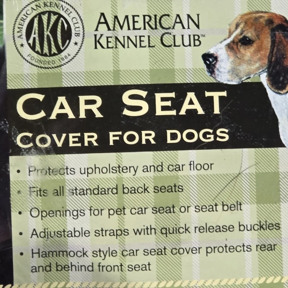 American Kennel Club Dog Car Seat Cover Hammock Style